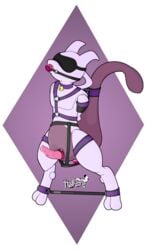 bondage bound gag hokshi legendary_pokémon male male_only mewtwo nintendo penis pokemon pokemon_(species) solo solo_male video_games