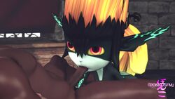 1boy 1girls 3d animated dark-skinned_male dark_skin fellatio imp_midna large_penis midna nintendo oral ponkosfm sound source_filmmaker text the_legend_of_zelda twilight_princess video watermark