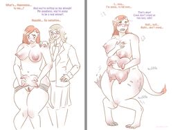 bovine breasts cattle comic cow cow_transformation female fur human mammal milk nipples nude pussy strawberrytfs tail transformation udders