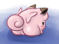 ass blush clefairy female ghostlewds looking_at_viewer nintendo pokémon_(species) pokemon pussy solo video_games water wet