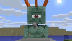 1boy 3d animated beach big_breasts big_penis female guardian guardian_(minecraft) human iamcringe minecraft monster monster_girl outdoors outercourse paizuri tagme