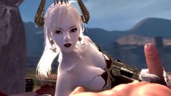 3d animated bouncing_breasts busty handjob male penis sound source_filmmaker vampire vella_(vindictus) video vindictus vindictussfmstuff white_hair white_skin