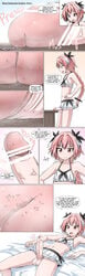 1boy astolfo_(fate) balls censored erect_penis erection fate/apocrypha fate/grand_order fate_(series) femboy giant giant_femboy giant_male girly macro male male_focus ochiko_terada penis tagme testicles trap