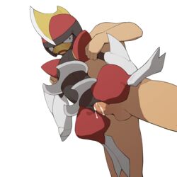 1boy 1girls belly big_ass bisharp cum cum_in_pussy cum_inside duo faceless_male feet female flat_chest hi_res holding human human_on_humanoid human_penetrating humanoid interspecies larger_male male male_human/female_humanoid male_human/female_pokemon mammal nintendo no_nipples nude penis pokémon_(species) poképhilia pokemon pokemon_bw pussy red_skin sex size_difference smaller_female solo_focus testicles thick_thighs video_games wide_hips youjomodoki