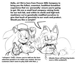 2girls bimbo bowtie breasts busty clothing cuisine female miles_prower milkman missphase nipples rule_63 sega sonic_(series) sonic_the_hedgehog sonic_the_hedgehog_(series) tails uniform voluptuous