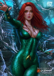 amber_heard aquaman aquaman_(series) aquaman_2018 breasts cleavage dc dc_comics dceu female female_only logan_cure looking_at_viewer mera solo