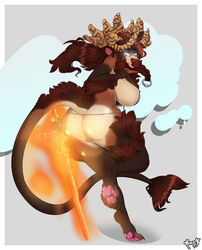 anthro antlers ass bikini blizzard_entertainment bovine breasts clothed clothing female furry highmountain_tauren looking_at_viewer looking_back mammal pussy rumpaf skimpy smile solo standing swimsuit tauren tauren_female thick_thighs video_games warcraft