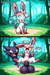 ai_generated before_and_after before_sex big_balls bulge bulging_belly comic crying feral feral_on_feral forced ghost haunter huge_cock innocent pokémon_(species) pokemon pokemon_(species) pokephilia purple_body rape sex sylveon vagina white_body white_fur