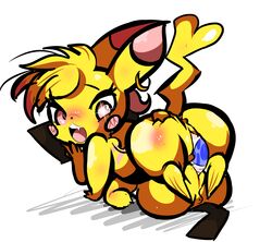 2girls alternate_color anus ass ass_up blush ear_piercing ear_ring female female_only feral fur furry grip hair milachu nintendo nude original_character pichu piercing pikachu pink_fur pokémon_(species) pokemon pokemon_rgby pussy pussy_juice raised_tail riding rodent shortstack tasteydonuts thick_thighs video_games wide_hips yellow_fur yuri