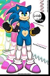 bracelets breasts detached_sleeves ear_piercing female furry genderswap_(mtf) pussy rule_63 seikatsueclipse shoes sonic_(series) sonic_the_hedgehog sonic_the_hedgehog_(series) thighhighs