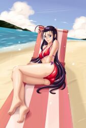 antenna_hair ass beach cute freckles german_female glasses hellsing long_hair lying rip_van_winkle swimsuit