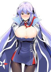 1girls areola_slip areolae azur_lane big_breasts black_legwear black_ribbon blue_cloak blue_hair blush breasts brown_eyes bursting_breasts cleavage cleavage_overflow closed_mouth clothes_writing collared_dress cum cum_on_body cum_on_breasts cum_on_clothes cum_on_upper_body cumdrip dress eagle_union_(azur_lane) essex_(azur_lane) eyebrows_visible_through_hair female female_only floating_hair hair_ribbon halcon harukon_(halcon) heart highres large_breasts light-skinned_female light_skin long_hair looking_at_viewer multicolored multicolored_clothes multicolored_dress necktie nose_blush pantyhose red_neckwear ribbon shiny shiny_skin short_dress sidelocks simple_background sketch solo standing sweat twintails white_background