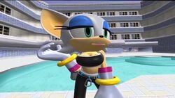 3d 3d_model alupaf animated anthro black_nose breast_grab breast_play breasts chiropteran clothing disembodied_hands eyelashes eyeshadow female funny green_eyes hair half-closed_eyes humor mobian mobian_(species) mobian_bat mp4 pool rouge_the_bat sega sonic_(series) sonic_adventure_2 sonic_the_hedgehog_(series) sound stretched_res tagme time_stop video white_hair wings