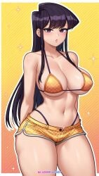 ai_loverhoney black_hair komi_shouko large_breasts thick_thighs