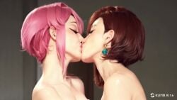 2girls ai_generated ayase_momo dandadan flirting girl_on_girl girls kissing lesbian_couple lesbian_kiss lesbian_sex lovers shiratori_aira_(dandadan) tagme video yuri yuri yuri