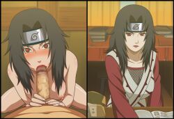 1boy 1girls ai_generated bandages before_and_after big_breasts black_hair blowjob breasts cleavage dress faceless_male fellatio female female_focus headband hi_res huge_breasts kimono konohagakure_symbol kunoichi kurenai_yuhi light-skinned_female light_skin lipstick makeup male male_pov mature mature_female milf naruto naruto_(classic) naruto_(series) naruto_shippuden ninja oral oral_sex pale-skinned_female pale_skin penis penis_in_mouth pov red_eyes rikonishinomiya sex split_screen uncensored wavy_hair white_skin yuuhi_kurenai