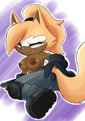 1girls 2019 2d anthro areolae ass ass_grab big_breasts bottomwear breasts brown_fur cameltoe canid canine canis closed_eyes clothed clothing confused facial_markings fangs female female_only fur furry furry_only gloves grabbing_own_ass hair handwear head_markings icydirtball idw_comics idw_publishing looking_back mammal medium_breasts mobian mobian_(species) mobian_wolf nipples on_stomach pants presenting presenting_hindquarters sega shiny_skin signature solo sonic_(series) sonic_the_hedgehog_(comics) sonic_the_hedgehog_(idw) sonic_the_hedgehog_(series) tail tan_fur teenage_girl teenager tied_hair topless whisper_the_wolf wolf yellow_fur young