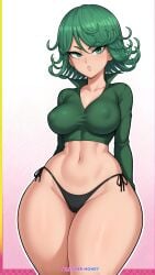 ai_loverhoney bikini_bottom green_hair tatsumaki thick_thighs