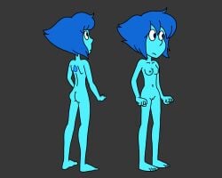 accurate_art_style ass back_view breasts edit front_view fully_nude lapis_lazuli_(steven_universe) nude nude_filter steven_universe vagina