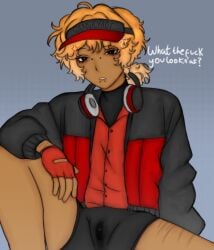 1cuntboy anger_vein artist_upload boxers clothed clothes confused cuntboy cuntboy_only dark_skinned dirty_underwear elliot_(forsaken) elliot_(work_at_a_pizza_place) fingerless_gloves forgot_pants forsaken_(roblox) ganvicyaoi headcanon headphones intersex jacket leaking murderedonthenordexpress no_pants oblivious piercings ponytail pussy roblox roblox_game robloxian self_harm_scars self_upload soaked_boxers soaking_wet solo_cuntboy staring_at_viewer trans_man transmasc unaware wet_pussy work_at_a_pizza_place