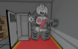 1futa 3d anthro balls breasts changed_(video_game) cock futanari in_heat intersex looking_pleasured masturbation penis ravenuwu roblox robloxian self_upload shark tagme tiger_shark tiger_shark_(changed)