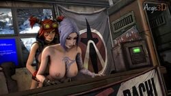 1futa 3d aegis3d animated areolae borderlands borderlands_2 breasts dickgirl doggy_style female from_behind futa_on_female futanari gaige_(borderlands) intersex large_breasts maya_(borderlands) nipples sex siren_(borderlands) sound source_filmmaker video