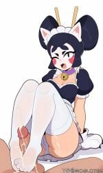ai_assisted ai_generated brawl_stars footjob kaze_(brawl_stars) maid moglotbs tagme