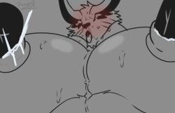 ahe_gao animated anthro balls bara blush bodily_fluids breath canid canine canis cum cum_inside demon fox genital_fluids genitals group kurama looking_pleasured male male/male male_on_bottom male_penetrated male_penetrating male_penetrating_male mammal muscular muscular_anthro muscular_male naruto nipple_fetish nipple_penetration nipple_play nipples on_bottom orgasm orgasm_face panting penetration penis perspective pinumontbalou saliva sex submissive submissive_anthro submissive_male sweat tears tears_of_pleasure tongue tongue_out trio yaoi