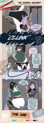 absurd_res accidental_vore anal anal_vore belly comic duo furry hi_res male mirok safe_vore size_difference soft_vore vore x-ray_view
