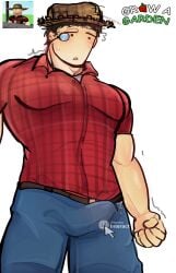 1boy 3d amduscyas bulge clothed copyright_name cursor grow_a_garden male reference_image roblox roblox_game robloxian steven_(grow_a_garden) tagme