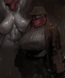 protagonist (darkwood) from darkwood by lewdpencil