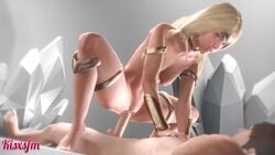 3d animated areolae armlet barefoot big_penis blonde_hair bouncing_breasts breasts choker completely_naked completely_naked_male completely_nude completely_nude_male cowgirl_position crystals dc dc_comics duo earrings feet female female_on_top forehead_protector hairless_pussy hoop_earrings human injustice_2 kara_danvers kara_zor-el kisxsfm legband long_hair looking_at_another male medium_breasts navel nipples no_sound penis pussy riding sex signature smile solo_focus source_filmmaker spread_legs squatting straight supergirl supergirl_(injustice) superman_(series) toes toned vaginal_penetration video