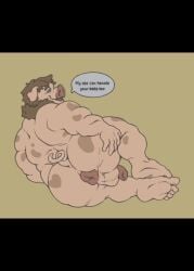 animated anthro archie_bacon ass balls bodily_fluids cum digital_media_(artwork) domestic_pig feet genital_fluids genitals hair humanoid_feet humanoid_genitalia humanoid_penis looking_at_viewer male male_only male_penetrating mammal nude overweight penetration penis pig plantigrade sex_toy sex_toy_insertion simple_background solo solo_focus suid suine sus_(pig) tail