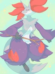 delphox from game freak by kame 3