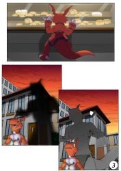 comic digimon guilmon hector21314 red_skin reptile
