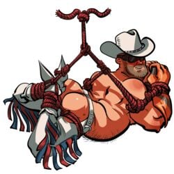 bondage cowboy cowboy_hat deadscoutz engineer male male_only team_fortress_2 tied_up