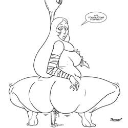 ass big_ass blue_diamond_(steven_universe) dc doomington gem_(species) green_lantern_(series) indigo_lantern indigo_tribe looking_back monochrome pussy sideboob squatting steven_universe