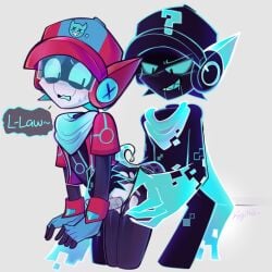 glitch larry (brawl stars) from brawl stars by keyimeli