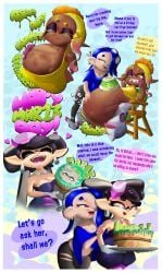 ass_expansion breast_expansion cake callie_(splatoon) deep_cut_(splatoon) digested digested_prey digestion digestion_noises frye_(splatoon) frye_onaga malachi mar13_day marie_(splatoon) multiple_prey nintendo same_size_vore shiver_(splatoon) shiver_hohojiro soft_vore splatoon splatoon_(series) splatoon_3 squid_sisters struggling struggling_prey swallowed_whole swallowing unwilling unwilling_prey unwilling_vore vore vore_belly weight_gain