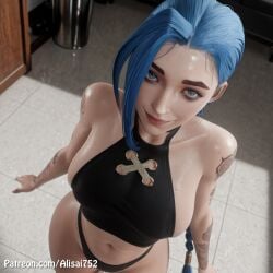 3d 3d_(artwork) ai_generated alisai752 arcane blowjob blowjob_face deepthroat doggy_style female female_only jinx_(arcane) jinx_(league_of_legends) league_of_legends league_of_legends:_wild_rift missionary missionary_pose missionary_position small_breasts throat_bulge throat_fuck titjob