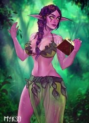 night elf from world of warcraft by myks0