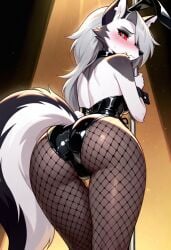 1anthro 1furry 1woman ahoge ai_generated animal_ear_fluff animal_ears animal_humanoid animal_nose animal_tail anthro anthro_female anthro_focus anthro_furry anthrofied anthropomorphic anthropomorphic_animal anthropomorphic_wolf anthropomorphization ass ass_focus back back_view backless_leotard bare_shoulders bending_over black_bunny_costume black_bunny_suit black_bunnygirl_costume black_bunnysuit black_collar black_eyeliner black_fur black_hairband black_leotard black_mascara black_nose black_pantyhose black_wrist_cuffs blush blush_lines blushing_at_viewer blushing_female body_fur bow bow_tie breasts bunny_costume bunny_tail bunnysuit butt_focus canid canid_demon canid_humanoid canine canine_humanoid canis canis_humanoid closed_mouth closed_mouth_frown collar cotton_tail cufflink curvy curvy_anthro curvy_body curvy_female curvy_figure demon demon_girl detached_collar embarrassed embarrassed_expression embarrassed_female embarrassed_furry eyeliner eyeshadow fake_animal_ears fake_bunny_ears fake_rabbit_ears female female_anthro female_furry female_wolf fishnet_legwear fishnet_pantyhose fishnet_stockings fishnets fluffy_tail from_behind frown frowning frowning_at_viewer full_body full_body_view fully_clothed fully_clothed_anthro fully_clothed_female furry furry_female furry_wolf grey_eyeshadow grey_fur hairband headband hellaverse hellhound hellhound_humanoid helluva_boss holding_bar holding_pole indoors large_ass large_butt leather leotard lidded_eyes long_hair long_hair_female looking_at_viewer looking_back looking_back_at_viewer loona loona_(helluva_boss) mascara mythological_canine mythological_creature mythology pantyhose playboy_bunny playboy_bunny_costume playboy_bunny_ears playboy_bunnysuit pole pole_dance pole_dancer pole_dancing presenting presenting_ass presenting_butt rabbit_ears rabbit_ears_headband rabbit_tail red_eyes red_eyes_female red_sclera shaking_ass shaking_booty shaking_butt she_wolf shiny_leather silver_hair silver_hair_female snout solo solo_anthro solo_female solo_focus solo_furry spotlight standing stockings strapless strapless_leotard strip_club stripper stripper_pole sweat sweating sweating_female sweaty sweaty_female thigh_gap tie two-tone_fur vivziepop white_fur white_irises wolf wolf_ears wolf_girl wolf_humanoid wolf_tail wrist_cuffs
