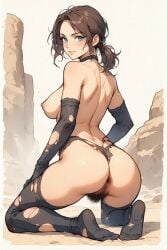 1female 1girls ai_generated alone anime ass ass_focus black_gloves brown_hair bushy_pubes busty busty_female cartoony comic curvy curvy_figure day desert female hairy hairy_anus hairy_pussy hentai kneeling manga metal_gear_solid metal_gear_solid_v metal_gear_solid_v:_the_phantom_pain milf milf_body naked naked_female nude nude_female oil_painting_(artwork) ponytail pubic_hair quiet_(metal_gear) ripped_clothing ripped_pantyhose river sexy sexy_pose snakoo1961 stockings sunny watercolor_(artwork)
