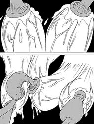 breast_milk breast_sucking comic dangerbabecentral esha_the_thief female milking milking_tentacles mister_x_(artist) monster plant stretching tagme transformation