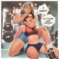 2girls ai_generated big_ass big_breasts big_thighs breasts brunnhilde couple curvaceous curvy curvy_figure digital_media_(artwork) duo european_mythology female femdom femsub genderswap genderswap_(mtf) gentle_femdom gym gym_clothes headlock hips hourglass_figure huge_ass huge_breasts huge_thighs large_ass large_breasts large_thighs legs light-skinned_female light_skin lovers marvel marvel_comics mature mature_female mythology norse_mythology peter_parker petra_parker phophopho rule_63 scandinavian_mythology slim_waist spider-man spider-man_(series) story thick thick_hips thick_legs thick_thighs thighs thor_(series) valkyrie valkyrie_(marvel) voluptuous waist wholesome wide_hips wide_thighs workout_clothes yuri