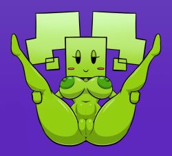 1girls alternate_version_available anus areolae barefoot breasts commission commissioner_upload completely_nude completely_nude_female female female_only full_body green_body mario_(series) mimi_(super_paper_mario) naked naked_female nipples nude nude_female paper_mario pussy solo solo_female super_paper_mario supermoonshroom textless