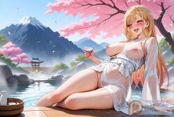 ai-created ai_generated artist_name bangs barbell_piercing barefoot black_choker blonde_hair blush bodily_fluids bottle breasts breasts_out_of_clothes censored cherry_blossom choker clavicle clothing colored_tips dildo dildo_riding ear_piercing earrings exposed_breasts fake_nails feet female female_masturbation female_only fingernails genital_fluids gluteal_fold gradient_hair high_resolution industrial_piercing insertion jewelry kimono kitagawa_marin kneeling large_breasts legs long_hair long_sleeves looking_at_viewer masturbation mosaic_censoring mountain multicolored_hair nail_polish nipples no_bra obi object_insertion onsen open_clothes open_kimono open_mouth open_robe orgasm outdoors patreon.com/lostbladeworks patreon_username petals piercing pink_nails red_eyes robe sash sex sex_toy smile solo sono_bisque_doll_wa_koi_wo_suru spread_legs squatting teeth thighs toenail_polish toenails toes tokkuri tongue traditional_clothes tree upper_teeth upper_teeth_only username vagina vaginal_insertion vaginal_juices vaginal_object_insertion vaginal_penetration wafuku water wet white_kimono yukata