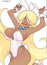 1female 1girl 1woman awakened_pure_vanilla_cookie big_boob big_boobies big_breasts blonde_female blonde_hair blush blushing_female boobs_bigger_than_head breasts breasts_bigger_than_head breasts_out bunny bunny_costume bunny_ears bunny_girl bunny_tail bunnysuit cookie_run cookie_run_kingdom female female_focus female_only female_solo femvanilla femvanilla_cookie gem_on_forehead hands_up korean_text light-blue_eyes long_hair long_hair_female mark_on_forehead orange_body orange_skin orange_skinned_male pure_vanilla_cookie ribbon_choker rule_63 smile smiley_face smiling smiling_at_viewer solo solo_female solo_focus sown22102 vanussy white_eyebrows white_eyelashes woman_focus woman_only woman_solo yellow_eyes yellow_eyes_female yellow_hair yellow_hair_female