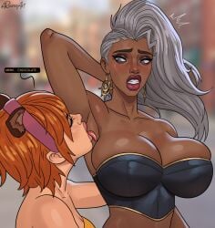 2d 2d_(artwork) 2d_artwork 2girls armpit_fetish armpit_licking bakushin_o_armpit_gif_(meme) big_breasts breasts chocolate_girl dark-skinned_female dark_skin ebony ebony_female emilia_skye_(rocner) female female_only grey_hair huge_breasts interracial interracial_sex large_breasts licking licking_arm licking_armpit marvel marvel_rivals multiple_girls rocner rocner-verse squirrel_girl_(marvel) squirrel_girl_(marvel_rivals) squirrel_tail storm_(marvel_rivals) storm_(x-men) x-men yuri
