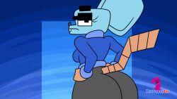 1girls 4_fingers animated anthro artist_signature ass ass_slap bent_over big_ass blue_body bored bored_expression bottom_heavy breasts bubble_butt cindy_(protagon) cindy_muroid clothing eyelashes fat_ass female female_only flashing flashing_butt furry furry_only gif glasses gluteal_fold half-closed_eyes huge_ass jacket jiggle jiggling_ass large_ass looking_at_viewer massive_ass mooning nerd nerdy_female no_panties original pants pants_down presenting presenting_hindquarters protagon pulling_down_pants rodent sheepish_(series) slapping_ass slapping_own_ass solo spanking spanking_ass spanking_own_ass tail thick_ass thick_thighs thunder_thighs wide_hips wobbling_ass